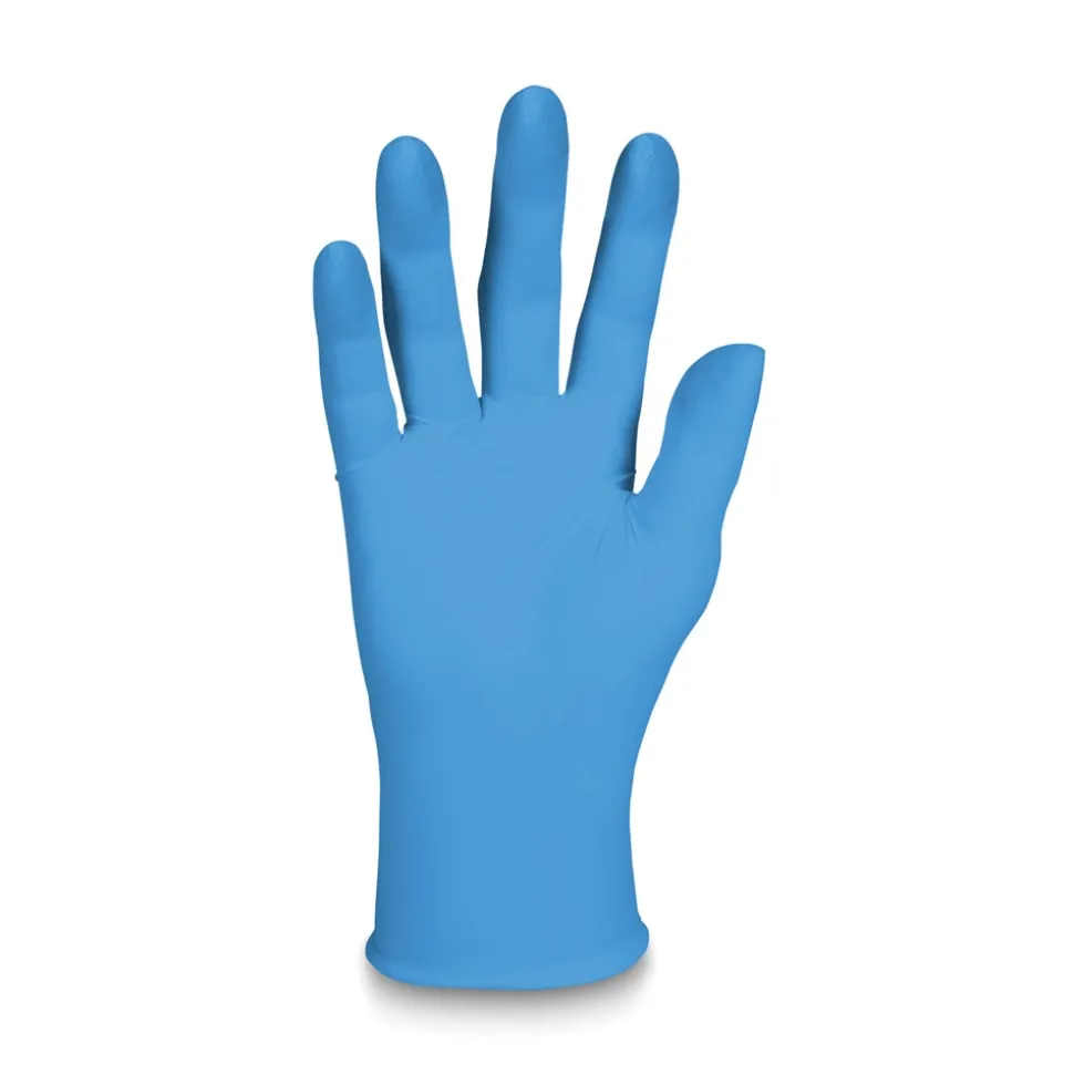 Ansell 6 mil Thick 9.5 in. Long Powder-Free G10 2PRO Nitrile Gloves - Medium, Blue (100/Box)