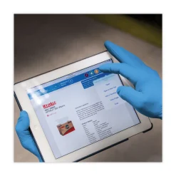 Ansell 6 mil Thick 9.5 in. Long Powder-Free G10 2PRO Nitrile Gloves - Medium, Blue (100/Box)