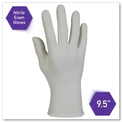 Ansell 3.5 mil Thick 9.5 in. Long Powder-Free STERLING Nitrile Exam Gloves - Large, Sterling Gray (200/Box)