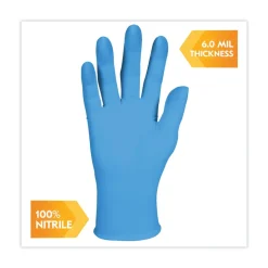 Ansell 6 mil Thick 9.5 in. Long Powder-Free G10 2PRO Nitrile Gloves - Medium, Blue (100/Box, 10 Boxes/Carton)