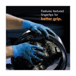 Ansell 6 mil Thick 9.5 in. Long Powder-Free G10 2PRO Nitrile Gloves - Medium, Blue (100/Box, 10 Boxes/Carton)