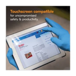 Ansell 6 mil Thick 9.5 in. Long Powder-Free G10 2PRO Nitrile Gloves - Medium, Blue (100/Box, 10 Boxes/Carton)