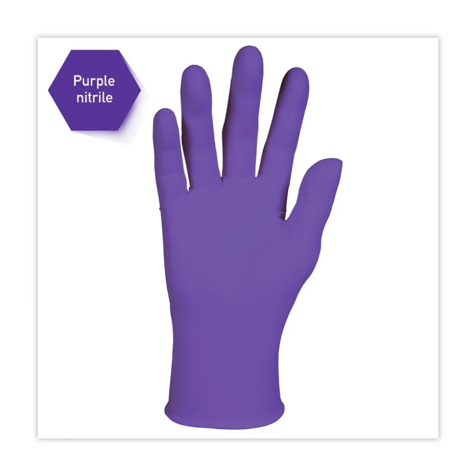 Ansell 6 mil Thick 9.5 in. Long Powder-Free PURPLE NITRILE Exam Gloves - Extra Large, Purple (90/Box)