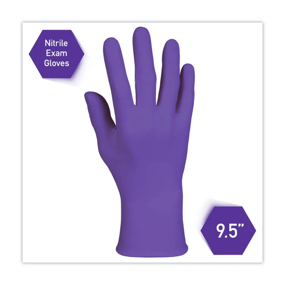 Ansell 6 mil Thick 9.5 in. Long Powder-Free PURPLE NITRILE Exam Gloves - Extra Large, Purple (90/Box)