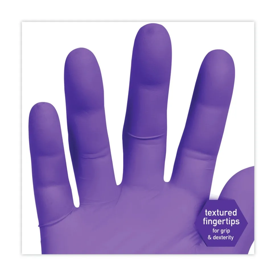 Ansell 6 mil Thick 9.5 in. Long Powder-Free PURPLE NITRILE Exam Gloves - Extra Large, Purple (90/Box)