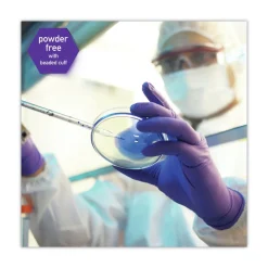 Ansell 6 mil Thick 9.5 in. Long Powder-Free PURPLE NITRILE Exam Gloves - Extra Large, Purple (90/Box)