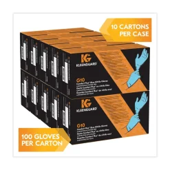 Ansell 4 mil Thick 9.5 in. Long Powder-Free G10 Comfort Plus Blue Nitrile Gloves - Small, Light Blue (100/Box, 10 Boxes/Carton)