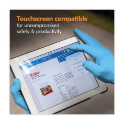 Ansell 4 mil Thick 9.5 in. Long Powder-Free G10 Comfort Plus Blue Nitrile Gloves - Small, Light Blue (100/Box, 10 Boxes/Carton)