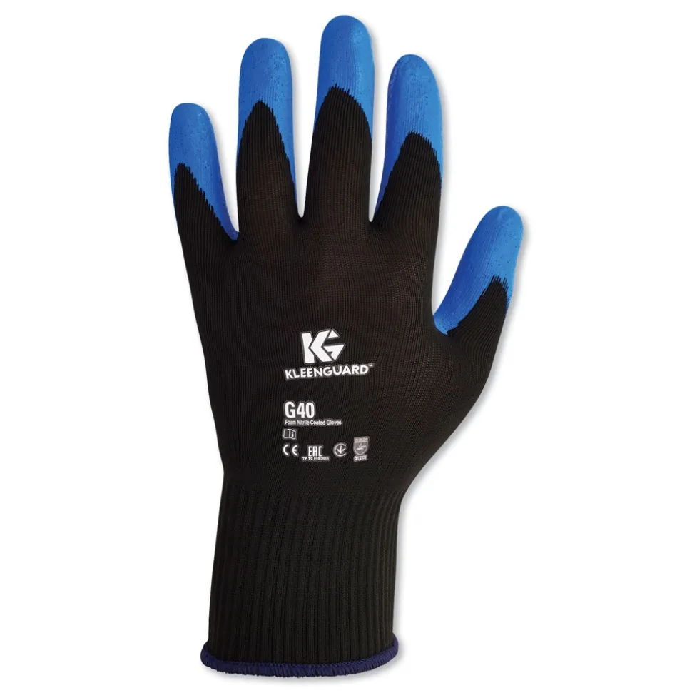 Ansell 250 mm Length G40 Foam Nitrile Coated Gloves - X-Large/Size 10, Blue (12 Pairs/Pack)