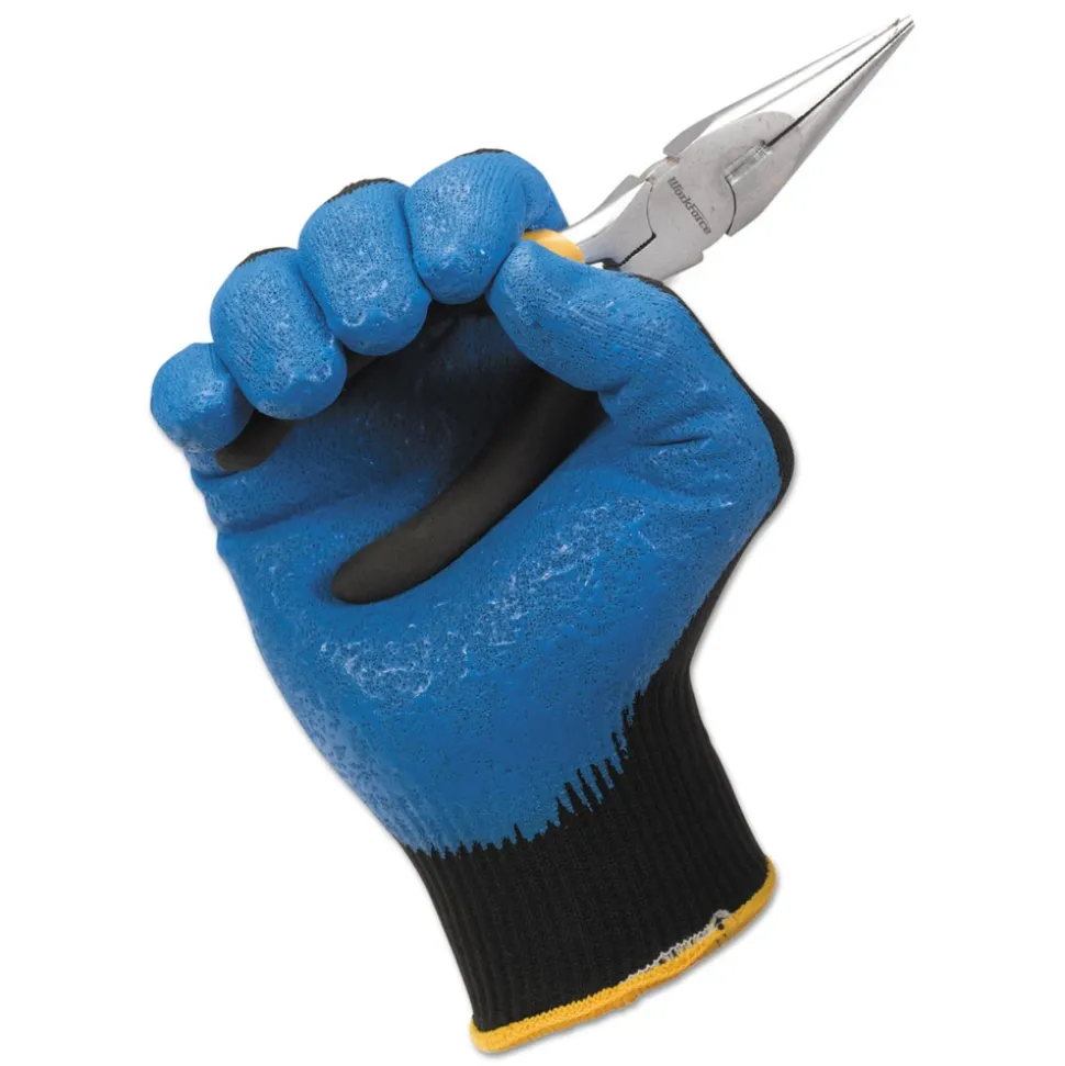 Ansell 230 mm Length G40 Foam Nitrile Coated Gloves - Medium/Size 8, Blue (12 Pairs/Pack)