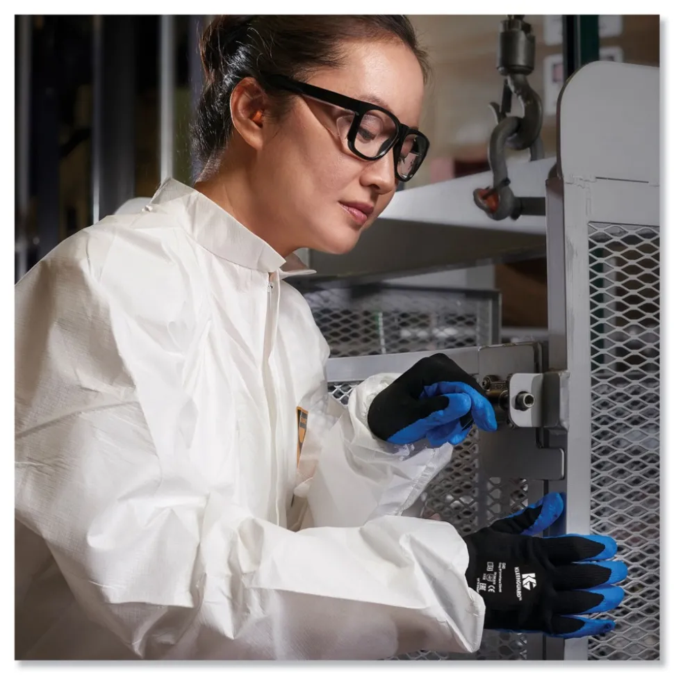 Ansell 230 mm Length G40 Foam Nitrile Coated Gloves - Medium/Size 8, Blue (12 Pairs/Pack)