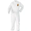 Ansell A20 Breathable Particle Protection Coveralls with Zip Closure - Double Extra Large, White (24/Carton)