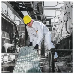 Ansell A20 Breathable Particle Protection Coveralls with Zip Closure - Double Extra Large, White (24/Carton)