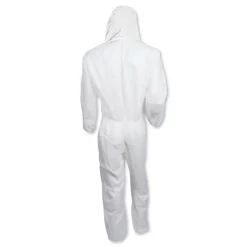 Ansell A20 Breathable Particle Protection Coveralls with Zip Closure - Triple Extra Large, White (20/Carton)