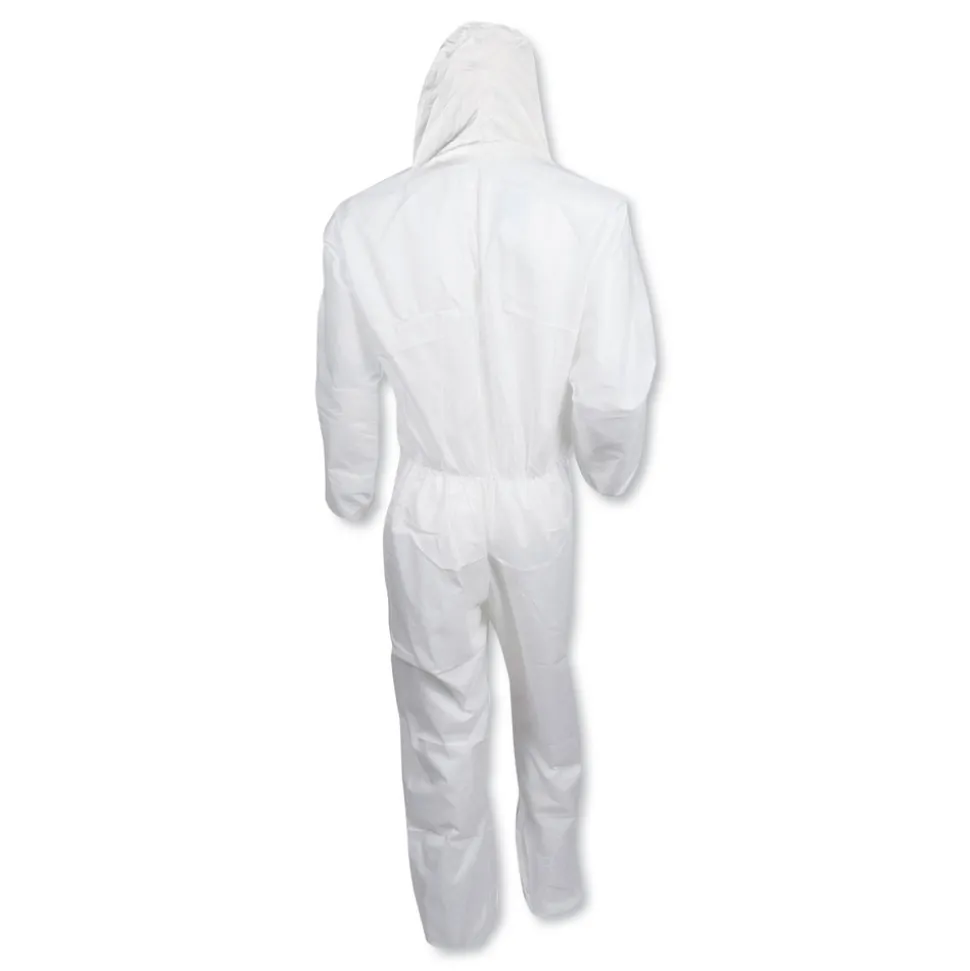 Ansell A20 Breathable Particle Protection Coveralls with Zip Closure - Triple Extra Large, White (20/Carton)