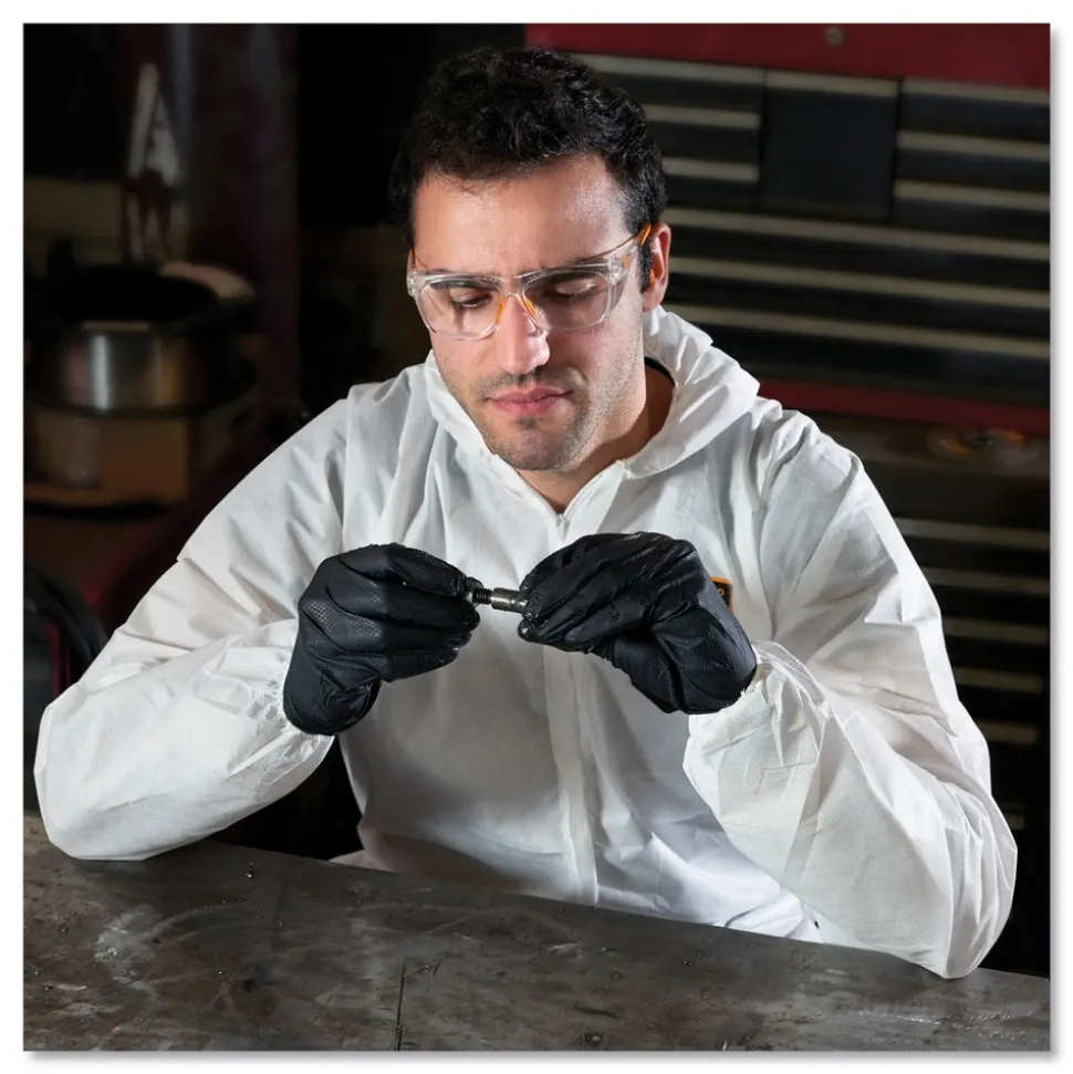 Ansell A20 Breathable Particle Protection Coveralls with Zip Closure - Triple Extra Large, White (20/Carton)