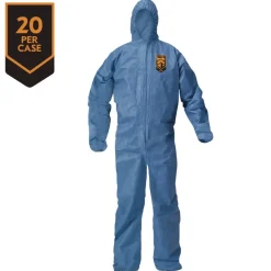 Ansell A20 Breathable Particle Protection Coveralls - 3X-Large/Blue (20/Carton)