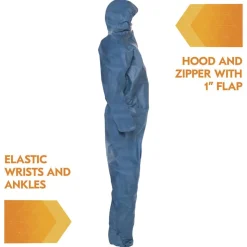 Ansell A20 Breathable Particle Protection Coveralls - 3X-Large/Blue (20/Carton)