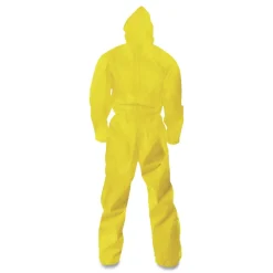 Ansell A70 Chemical Spray Protection Coveralls - Large Yellow (12/Carton)