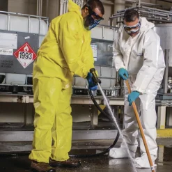 Ansell A70 Chemical Spray Protection Coveralls - 3X-Large Yellow (12/Carton)