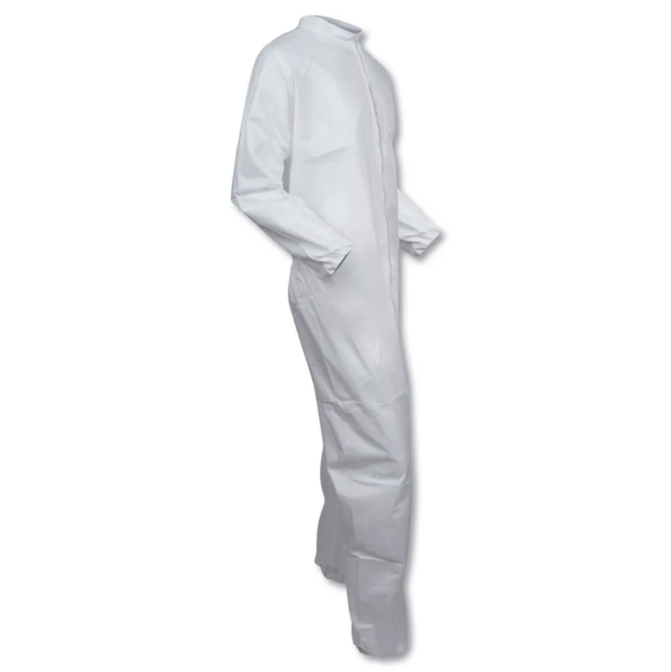 Ansell A40 Coveralls - X-Large, White (25/Carton)