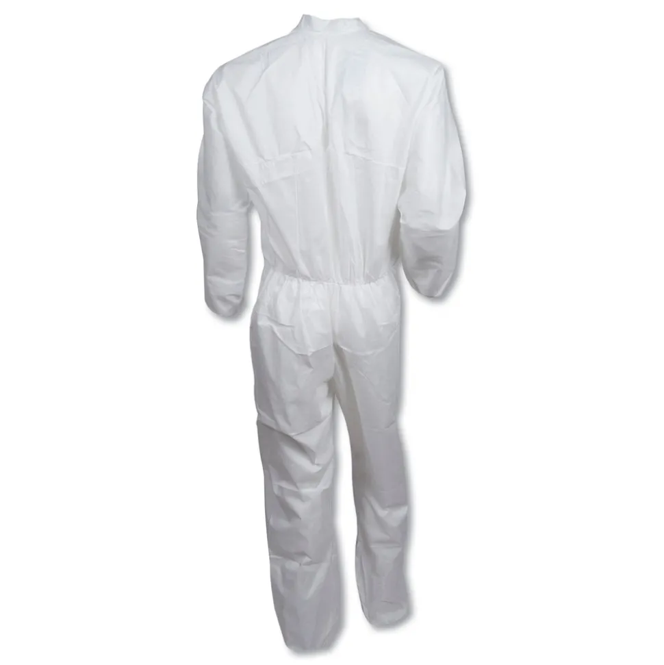 Ansell A40 Coveralls - X-Large, White (25/Carton)