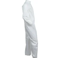 Ansell A40 Coveralls with Zipper Front and Elastic Wrists and Ankles - Medium/White (25/Carton)