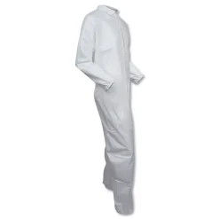Ansell A30 Elastic-Back and Cuff Coveralls - Double Extra Large, White (25/Carton)