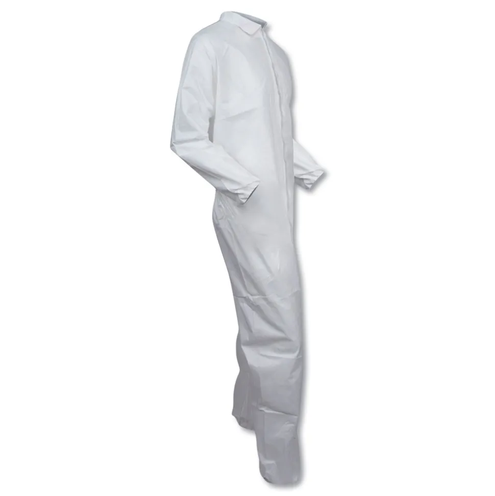 Ansell A30 Elastic-Back and Cuff Coveralls - Double Extra Large, White (25/Carton)