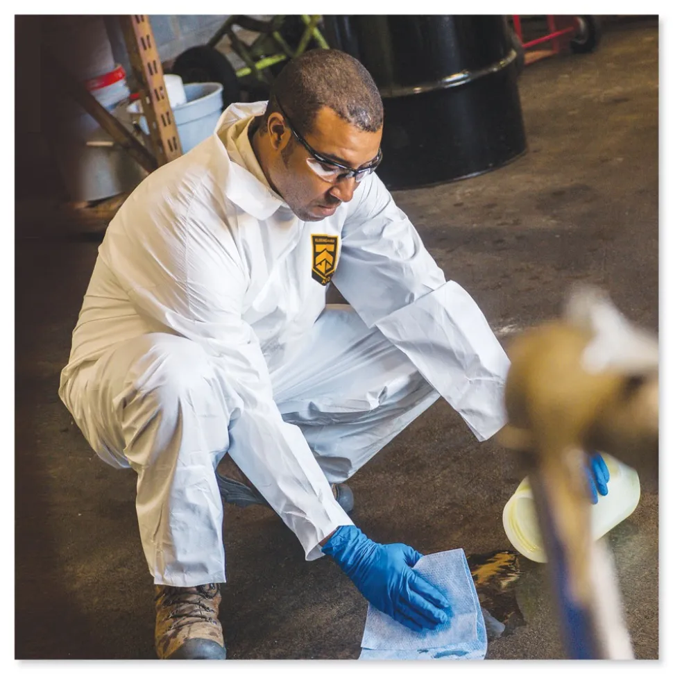 Ansell A30 Elastic-Back and Cuff Coveralls - Double Extra Large, White (25/Carton)