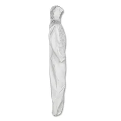 Ansell A20 Elastic-Back, Cuff, and Ankles Hooded Coveralls - Quadruple Extra Large, White (20/Carton)