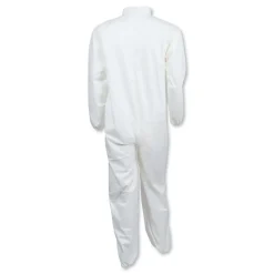 Ansell A40 Elastic-Cuff and Ankles Coveralls - 2X-Large, White (25/Carton)
