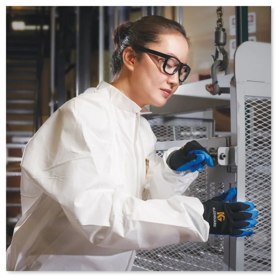 Ansell A40 Elastic-Cuff and Ankles Coveralls - Triple Extra Large, White (25/Carton)