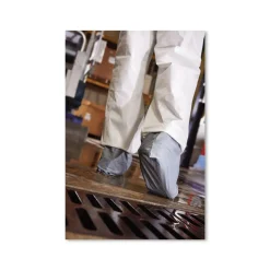 Ansell A45 Liquid and Particle Protection Surface Prep/Paint Coveralls - Large, White (25/Carton)