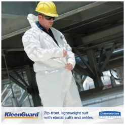 Ansell A35 Liquid and Particle Protection Coveralls Hooded - X-Large, White (25/Carton)