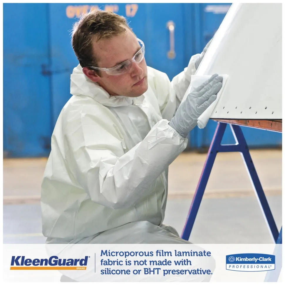 Ansell A35 Liquid and Particle Protection Coveralls Hooded - X-Large, White (25/Carton)