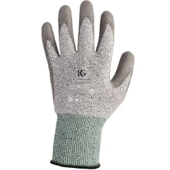 Ansell EN388: 4X42B 9 in. Long G60 Level 3 Economy Cut Resistant Gloves - Large (Size 9), Gray/Marled Gray (12 Pairs/Carton)