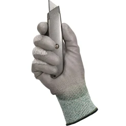 Ansell EN388: 4X42B 9 in. Long G60 Level 3 Economy Cut Resistant Gloves - Large (Size 9), Gray/Marled Gray (12 Pairs/Carton)