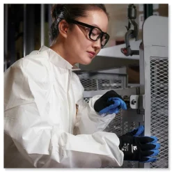 Ansell G40 220 mm Length Foam Nitrile Coated Gloves - Small/Size 7 Blue (12/Pack)