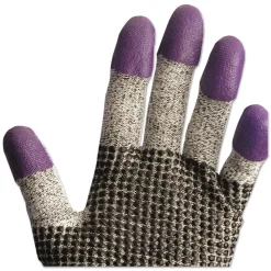 Ansell G60 230 mm Purple Nitrile Gloves - Medium/Size 8/Black/White (1-Pair)