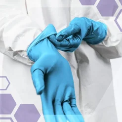 Ansell Kimtech Element Nitrile Exam Gloves - Medium, Blue (2500/Carton)