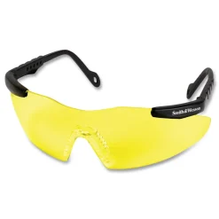 Ansell Magnum 3G Safety Eyewear - Black Frame, Yellow/Amber Lens (12/Box)