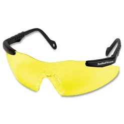 Ansell Magnum 3G Safety Eyewear - Black Frame, Yellow/Amber Lens (12/Box)