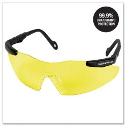 Ansell Magnum 3G Safety Eyewear - Black Frame, Yellow/Amber Lens (12/Box)
