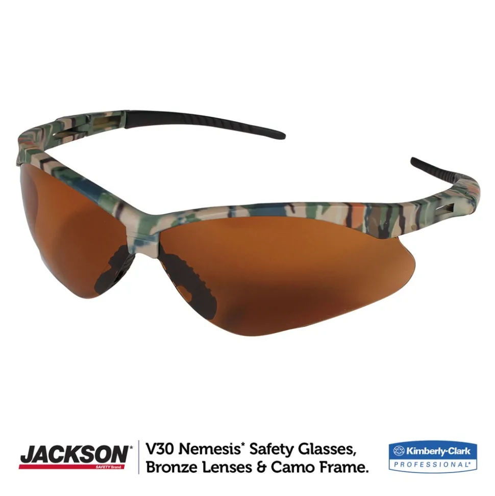 Ansell Nemesis Safety Glasses - Camo Frame/Bronze Lens