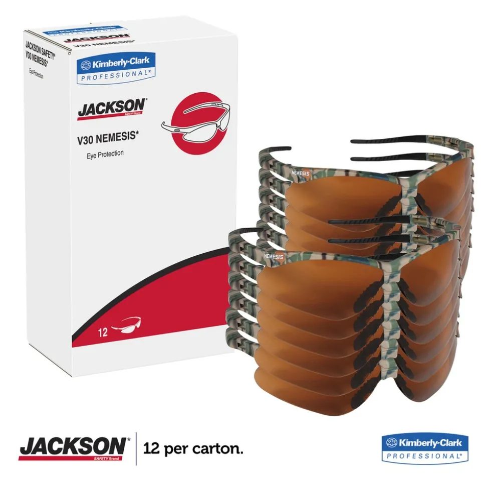 Ansell Nemesis Safety Glasses - Camo Frame/Bronze Lens