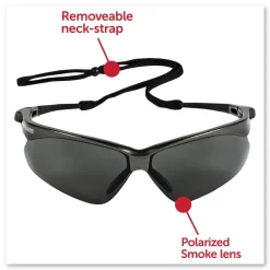 Ansell Nemesis Safety Glasses - Gunmetal Frame/Smoke Lens (12/Box)