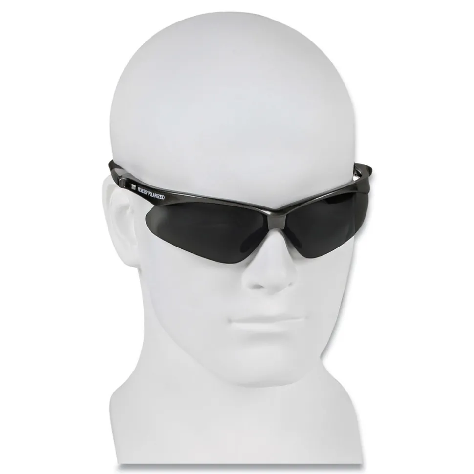 Ansell Nemesis Safety Glasses - Gunmetal Frame/Smoke Lens (12/Box)