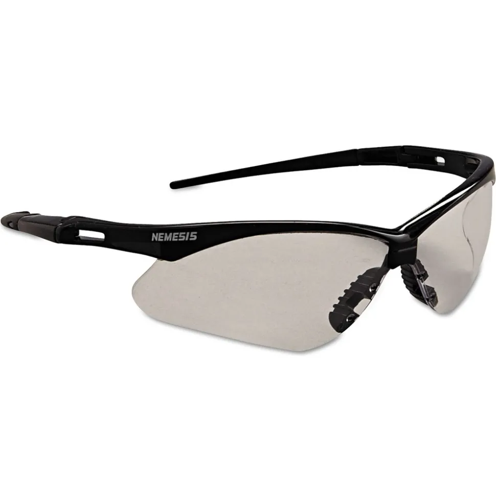 Ansell Nemesis Safety Glasses - Black Frame, Clear Anti-Fog Lens