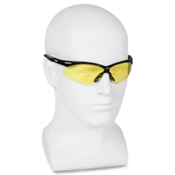 Ansell Nemesis Safety Glasses - Black Frame/Amber Lens